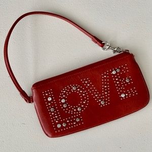 Brighton LOVE Studded Leather Wristlet